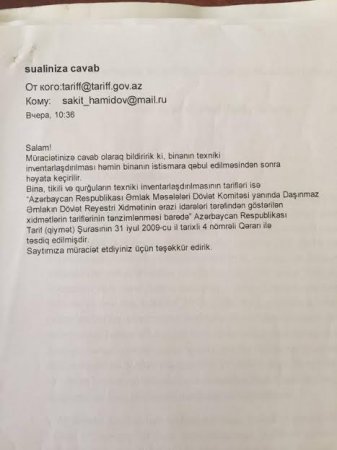 “Hacıbala bizdən binanın istismar aktını təsdiq etmək üçün mənzillər istəyir…”