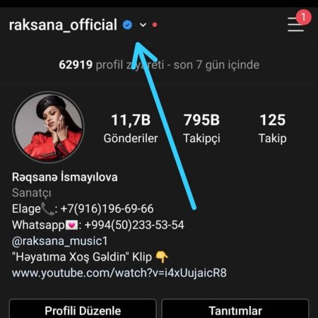 "İnstagram" Rəqsanəni də tanıdı