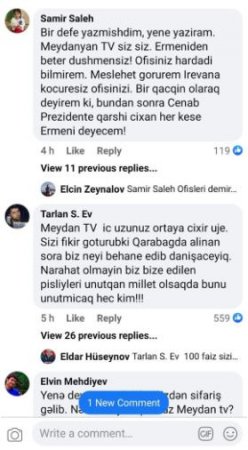 “Tovuz müharibəsində də onların simasını görmüşük, bunlar “Şeytan TV”-dir"