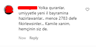 İzləyiciləri Kamilənin yolkasını “başına uçurdular“