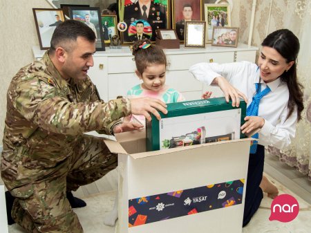 “YAŞAT” Fondu və “Nar” Uşaqların Beynəlxalq Müdafiəsi günündə şəhid övladlarını təbrik edib