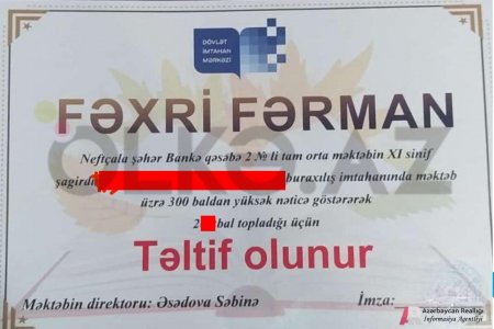 Azərbaycanda qəribə Fəxri Fərman: 200 300-dən böyük imiş 