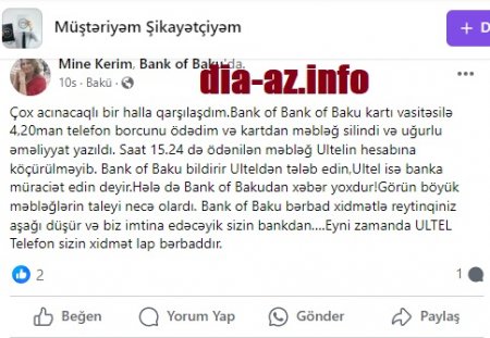 "İmtina edəcəyik sizin bankdan..."