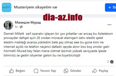 "Əgər normal işləyə bilmirsinizsə..."