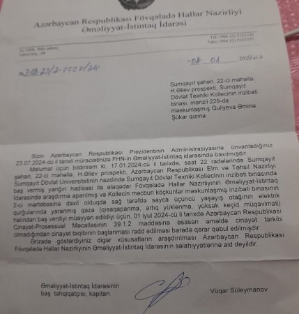 Evi yanan seçicisi İmamverdi müəllimi AXTARIR