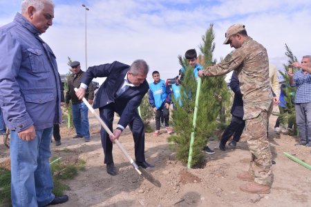 “Yaşıl dünya naminə həmrəylik ili” elan edilməsi ilə əlaqədar “Ağacəkmə aksiyası” keçirilib