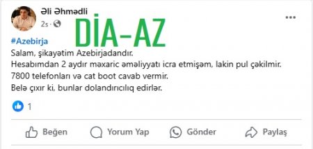 `AzeBirja`dan növbəti GİLEY...